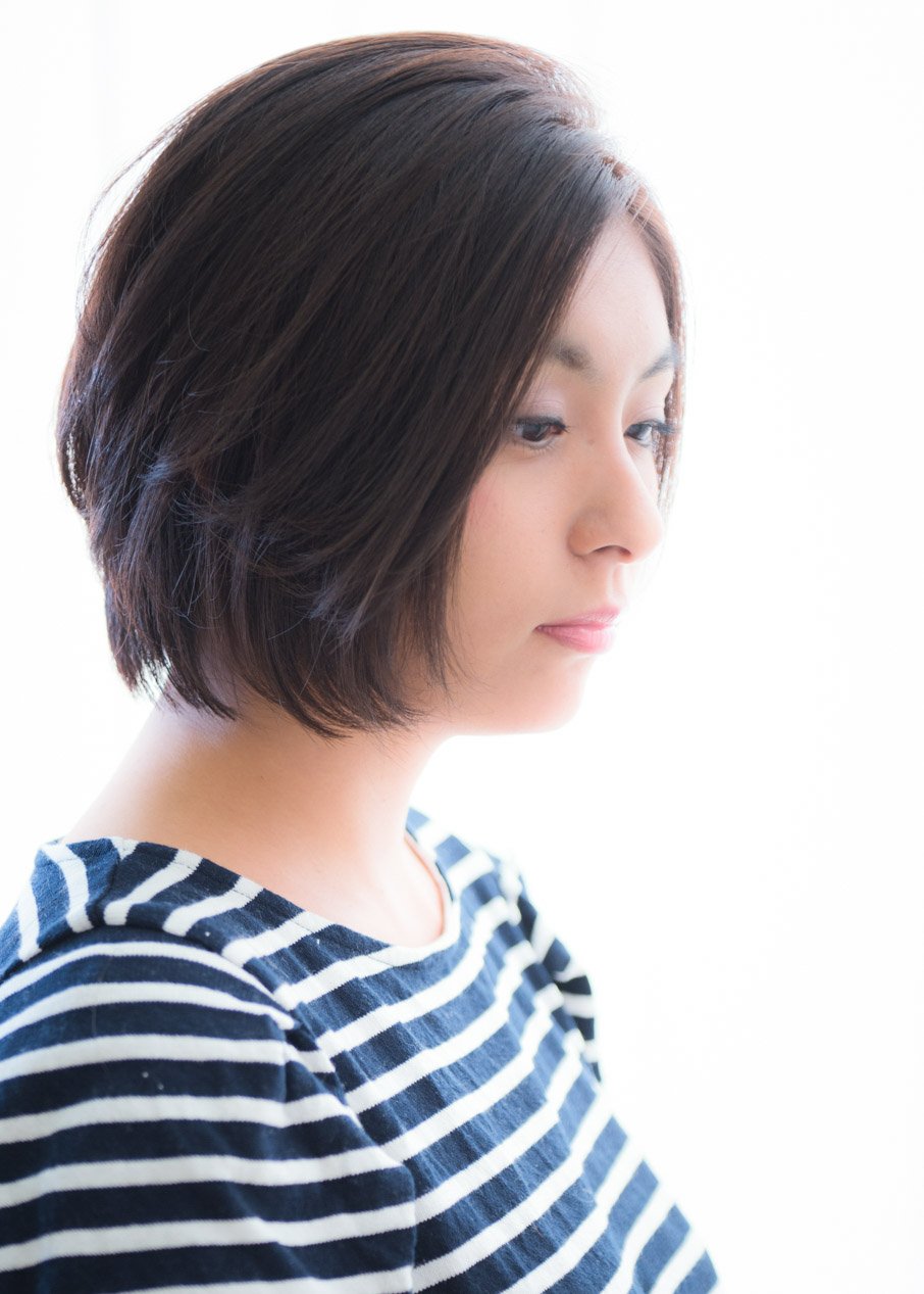 米倉涼子さん風 髪型 ひし形フォルムの大人ショートボブ Virgo
